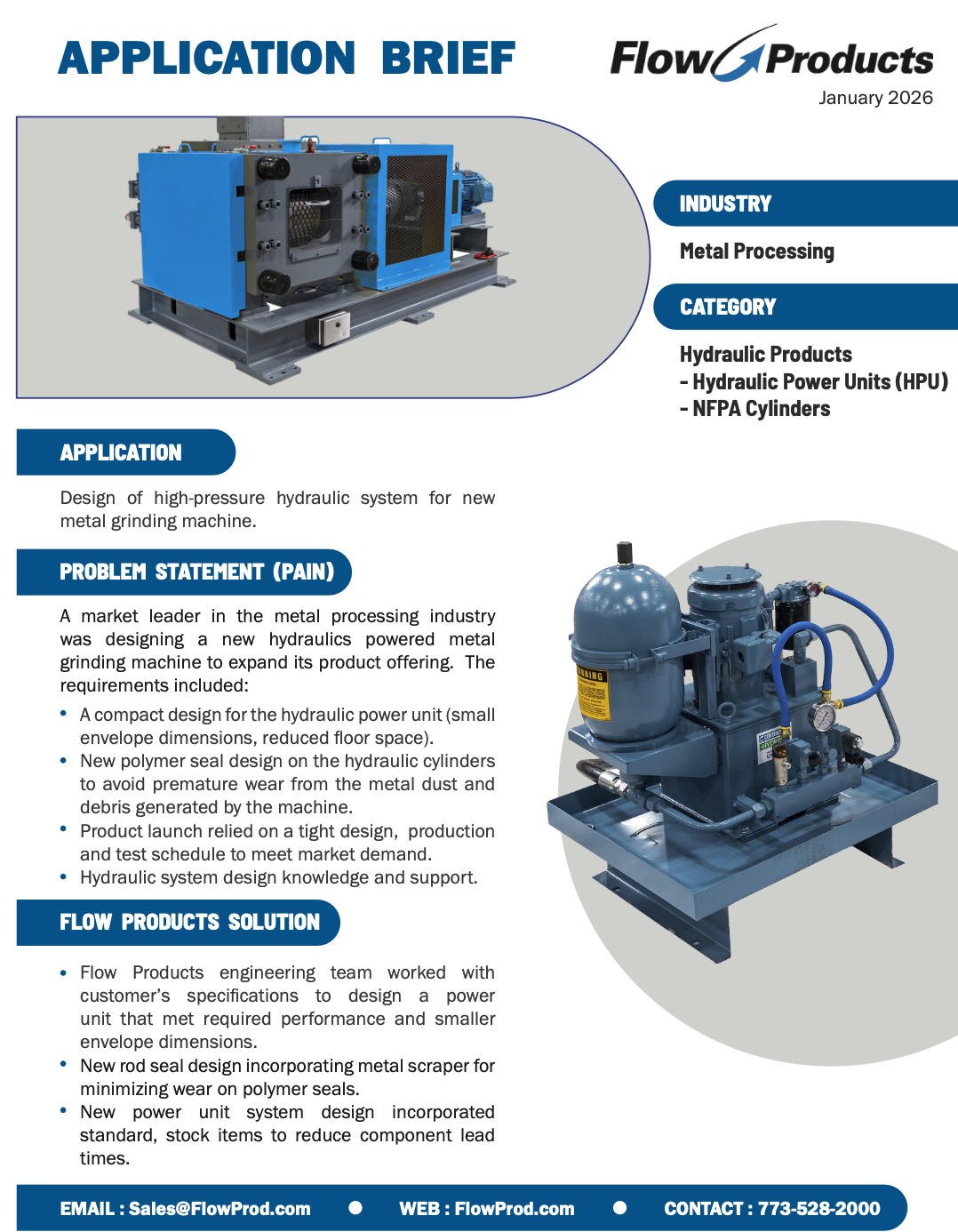 Hydraulic Power Units (HPU) - NFPA Cylinders