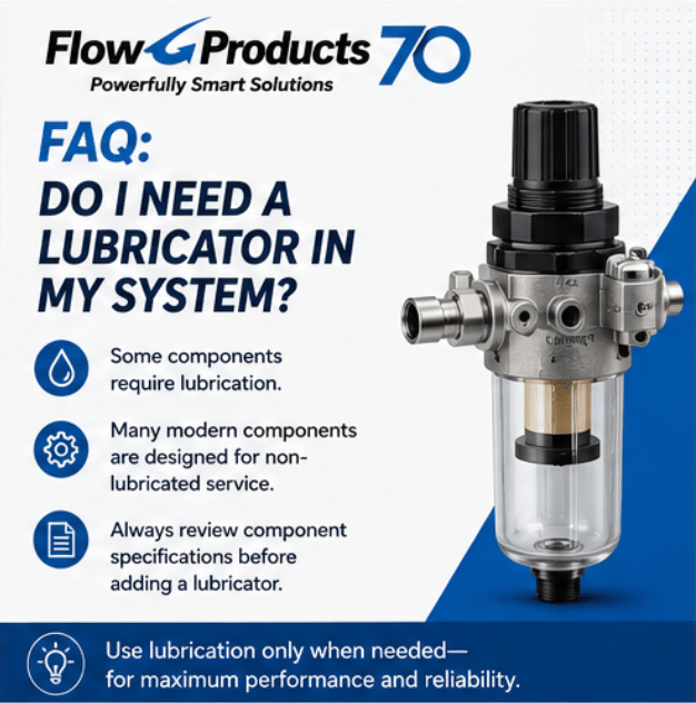 Do I need a lubricator in my pneumatic system?