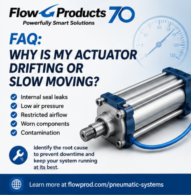 Why is my actuator moving slow slowly?
