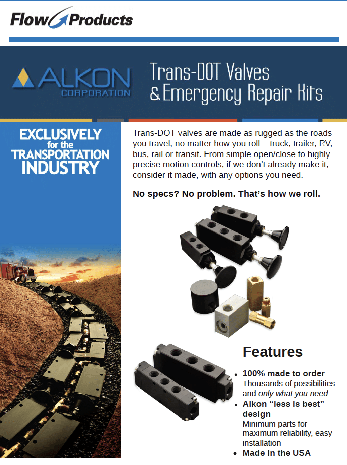 Trans-DOT Valves and Emergency Repair Kits